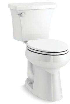 Highline 10 in. Rough-in Solution 2-Piece 1.28 GPF Single Flush Elongated Toilet - $150