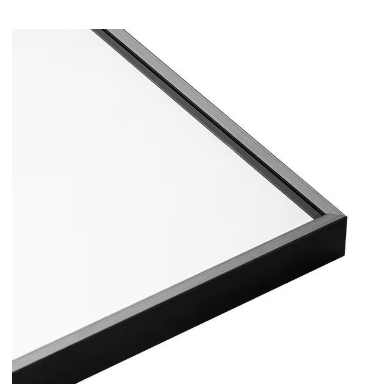 NEUTYPE 64.17 in. x 21.26 in. Rectangle Black Metal Full Length Standing Mirror - $70