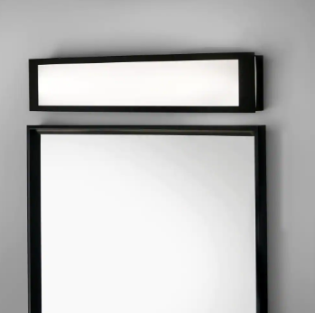 Woodbury 24.6 in. 1-Light Matte Black Integrated LED Bathroom Vanity Light Bar - $50