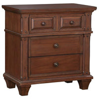Sedona Cherry 3-Drawer Nightstand (30 in. H x 29 in. W x 17 in. D) - $200