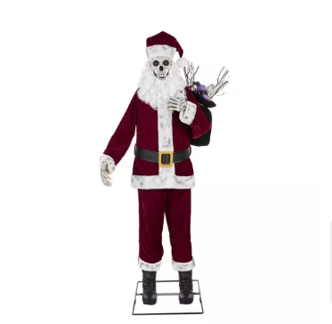 Home Accents Holiday 6 ft. Motion LED Santa with Ho Ho Ho Holiday