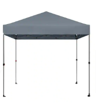 Everbilt 8 ft. X 8 ft. Grey Straight Leg Instant Canopy Pop Up Tent Sto-N-Go - $60