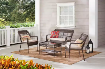 Hampton bay 4 piece patio set deals
