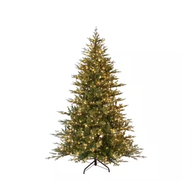 Puleo International 9 ft. Pre-Lit Balsam Fir Artificial Christmas Tree - $425
