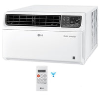 LG 8,000 BTU 115V Window Air Conditioner Cools 350 Sq. Ft. with Dual Inverter - $240