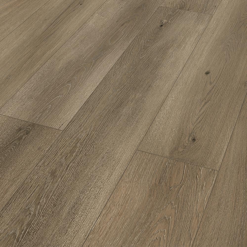 Perryridge Oak 12 mm T x 7.6 in. W Waterproof Laminate Wood Flooring (46 box) - $1030