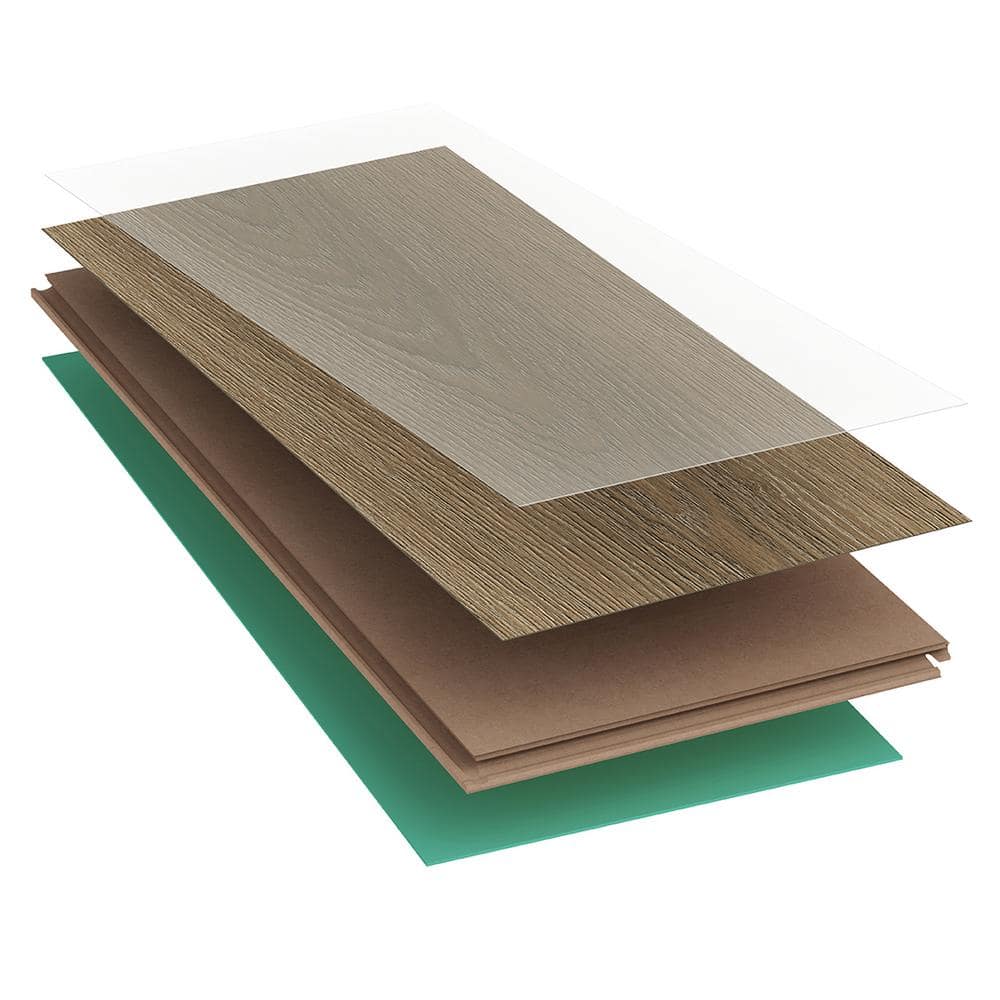 Perryridge Oak 12 mm T x 7.6 in. W Waterproof Laminate Wood Flooring (46 box) - $1030