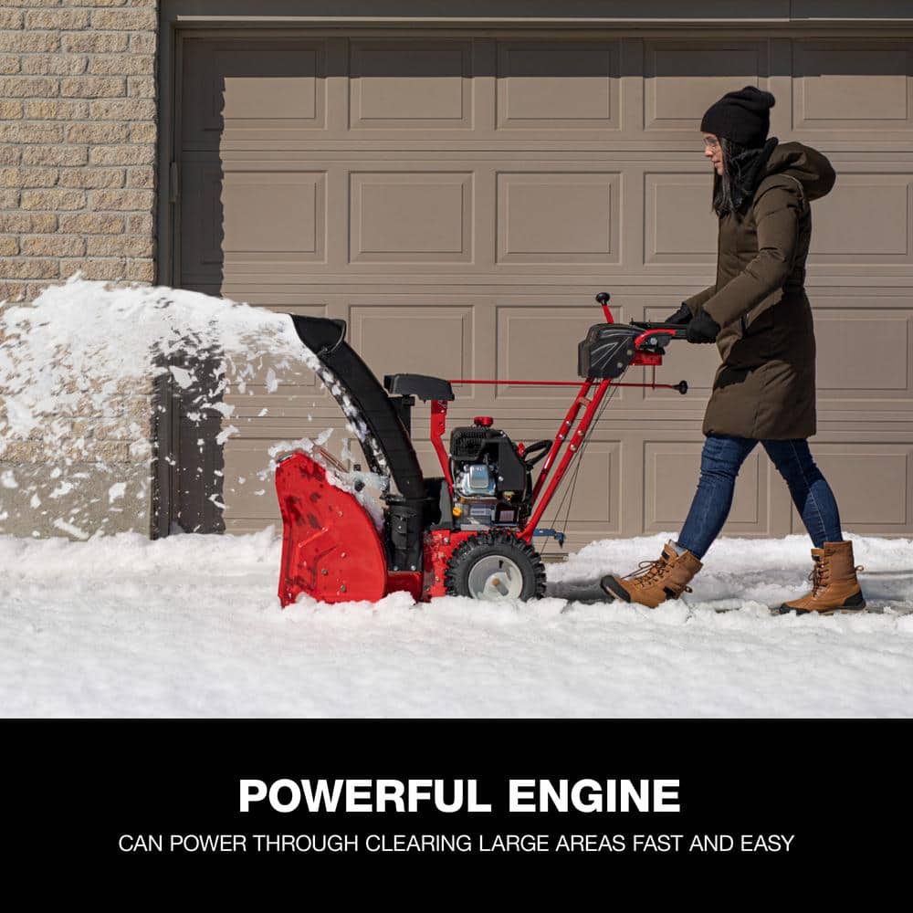 Troy-Bilt Storm 24 in. 208 cc Two- Stage Gas Snow Blower with Electric Start - $500