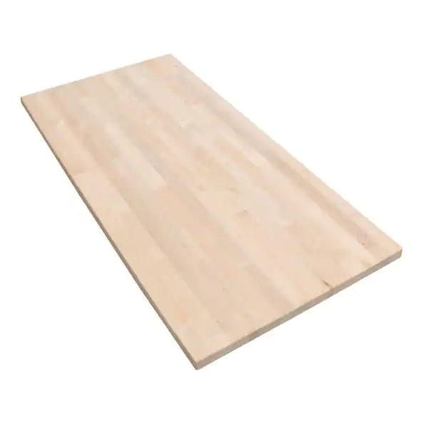 10 ft. L x 25 in. D Unfinished Birch Solid Wood Butcher Block, Eased Edge - $300