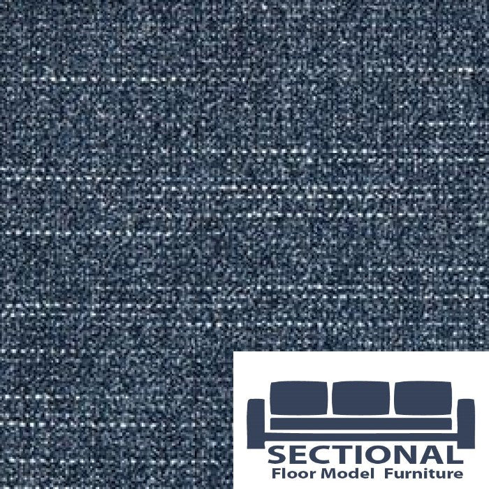 Cover Seat, Standard Vintage Blue Rained Chenille Floor Model