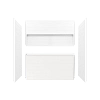 Nextile 30 in. x 60 in. x 60 in. 4-Piece Direct-to-Stud Alcove Tub Surround - $290