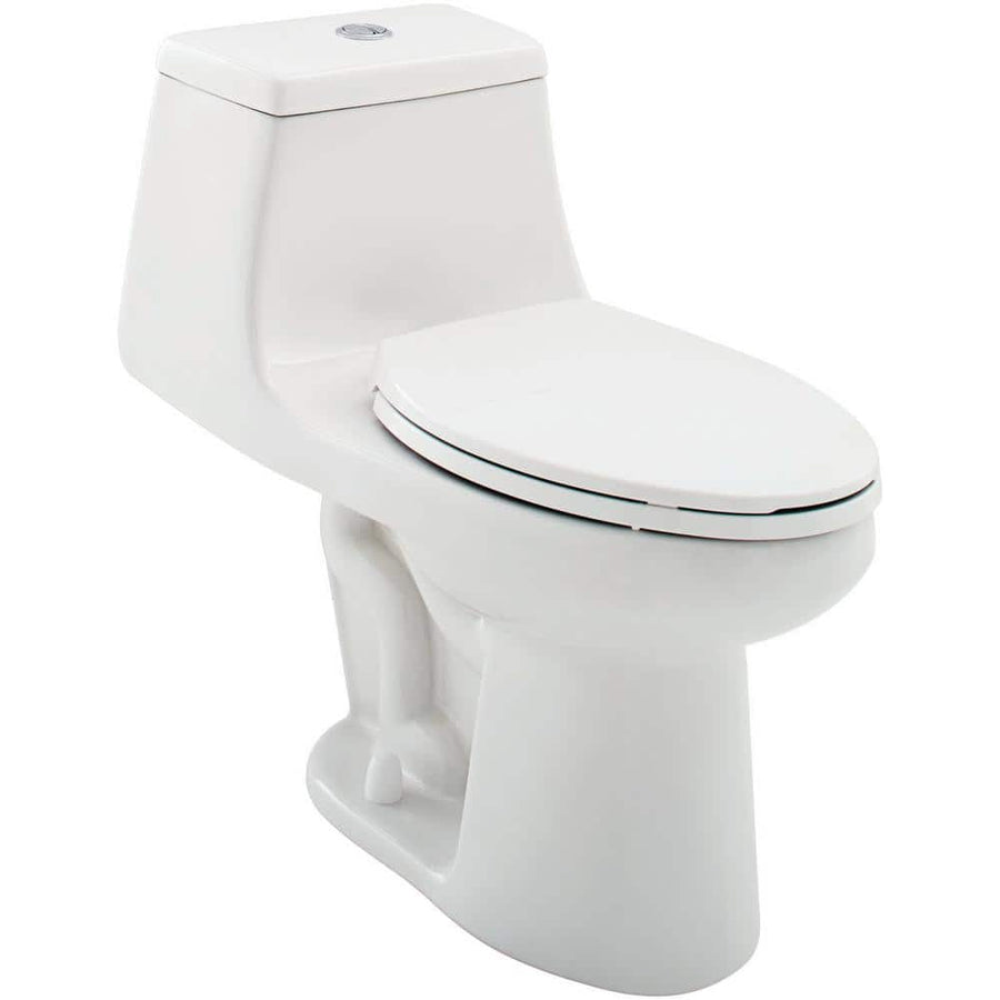 Glacier Bay One-Piece 1.1 GPF Dual Flush Elongated Toilet in White - $115