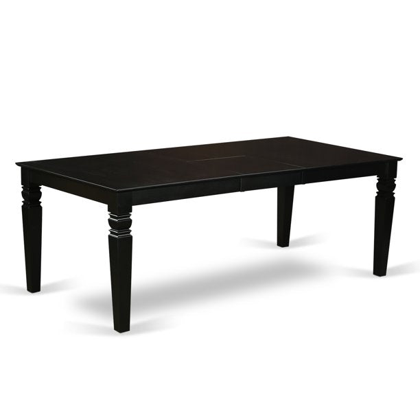 Logan Dining Table & 2 Dining Chairs by East West Furniture, Black/White- $380