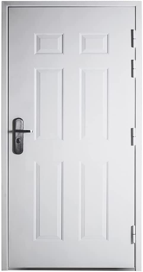 Steel Security Door with Frame 6 Panel 36" Door Slab-$500