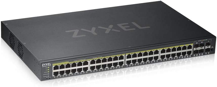 ZyXEL 48-Port Gigabit Ethernet High Powered PoE 375W - $299