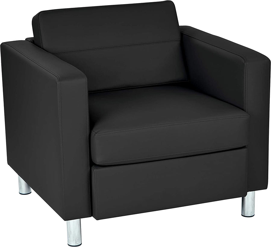 OSP Home Furnishings Pacific Seating, Armchair, Dillon Black Faux Leather - $145