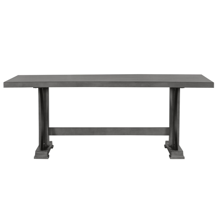 ZNTS TREXM Retro Style Dining Table 78 Wood Rectangular Table - $255