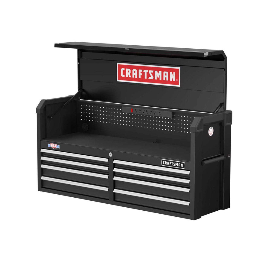 Craftsman S2000 52 in. 8 drawer Steel Tool Chest 24.7 in. H X 16 in. D - $260