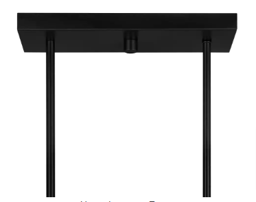 Regan 4-Light Matte Black Island Chandelier with Clear Glass Shades - $115
