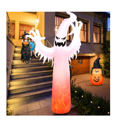 Costway 12 ft. LED Ghost Halloween Inflatable Yard Decoration - $50