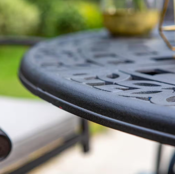 Brown 7-Piece Cast Aluminum Patio Bar Height Outdoor Dining Set - $1,020