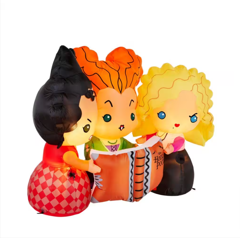 Disney 5 ft. LED Hocus Pocus Sanderson Sisters with Spell Book Inflatable - $99