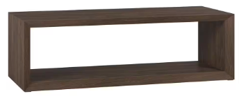 Osmond 58 in. Alder Brown Rectangle MDF Top Coffee Table - $160