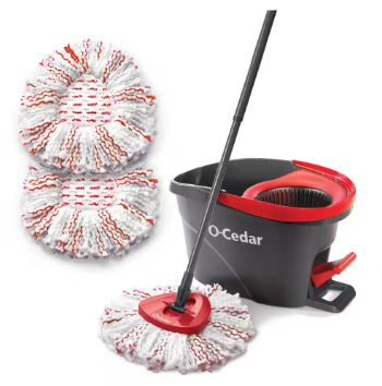 O-Cedar EasyWring Deep Clean Microfiber Spin Mop with Bucket System (Used) - $20