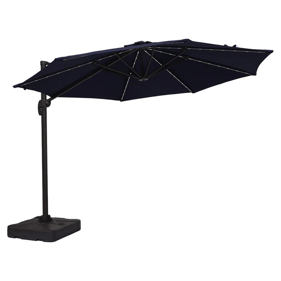 Casainc 11 Feet Solar Powered Push-Button Tilt Patio Umbrella in without Base  - $210