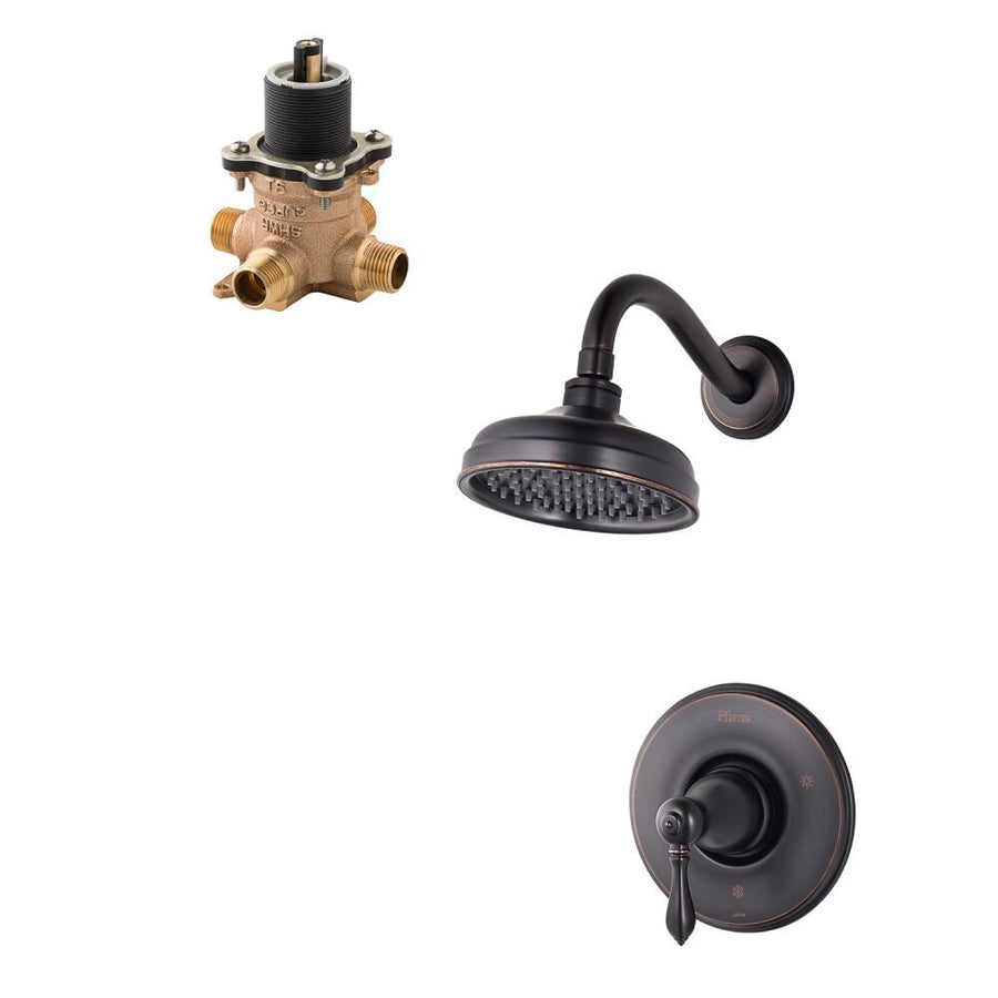 Pfister Tuscan Bronze 1-handle Round Faucet Valve, Marielle, LG89- 8MBY - $75