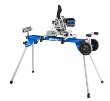 Kobalt Steel Adjustable Rolling Miter Saw Stand - $90
