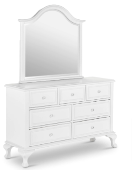 Jenna White Dresser Mirror(Mirror Only) - $130