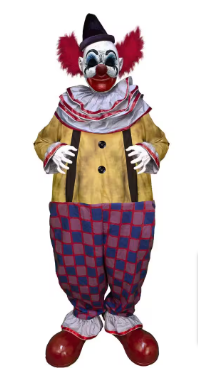 Haunted Hill Farm 78 in. Talking Halloween Puddin Clown by Tekky - $160