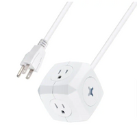 Commercial Electric 3-Outlet 3-USB Cube - $10