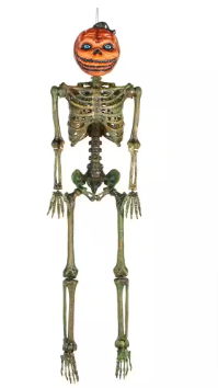 Home Accents Holiday 6 ft. Rotten Patch LED Poseable Pumpkin Skeleton - $80