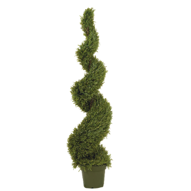 Nearly Natural 5 ft. Artificial Rosemary Spiral Silk Tree - $165