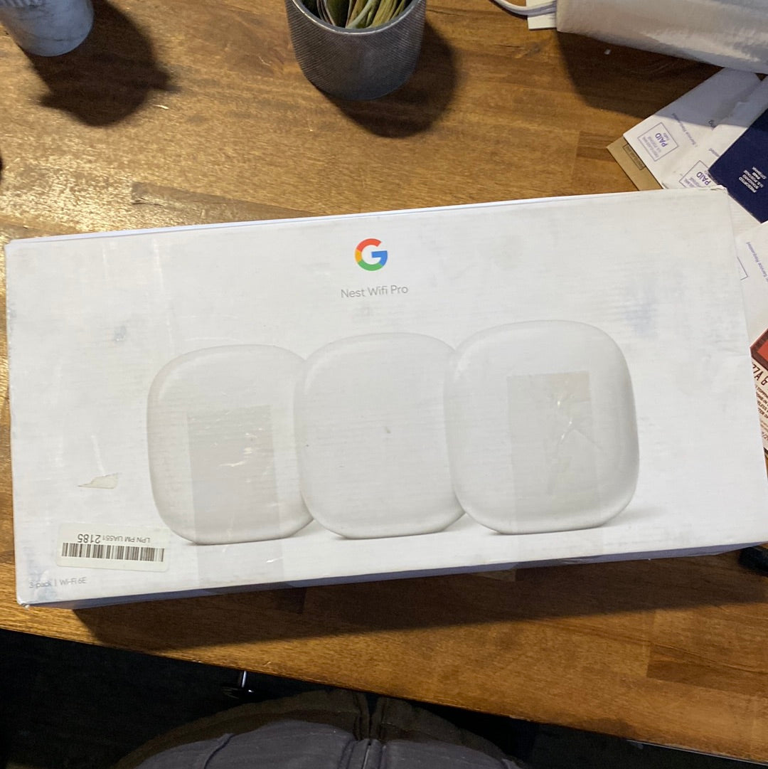 Google - Nest Wi-fi Pro 6e Mesh Router (3-pack) - $170