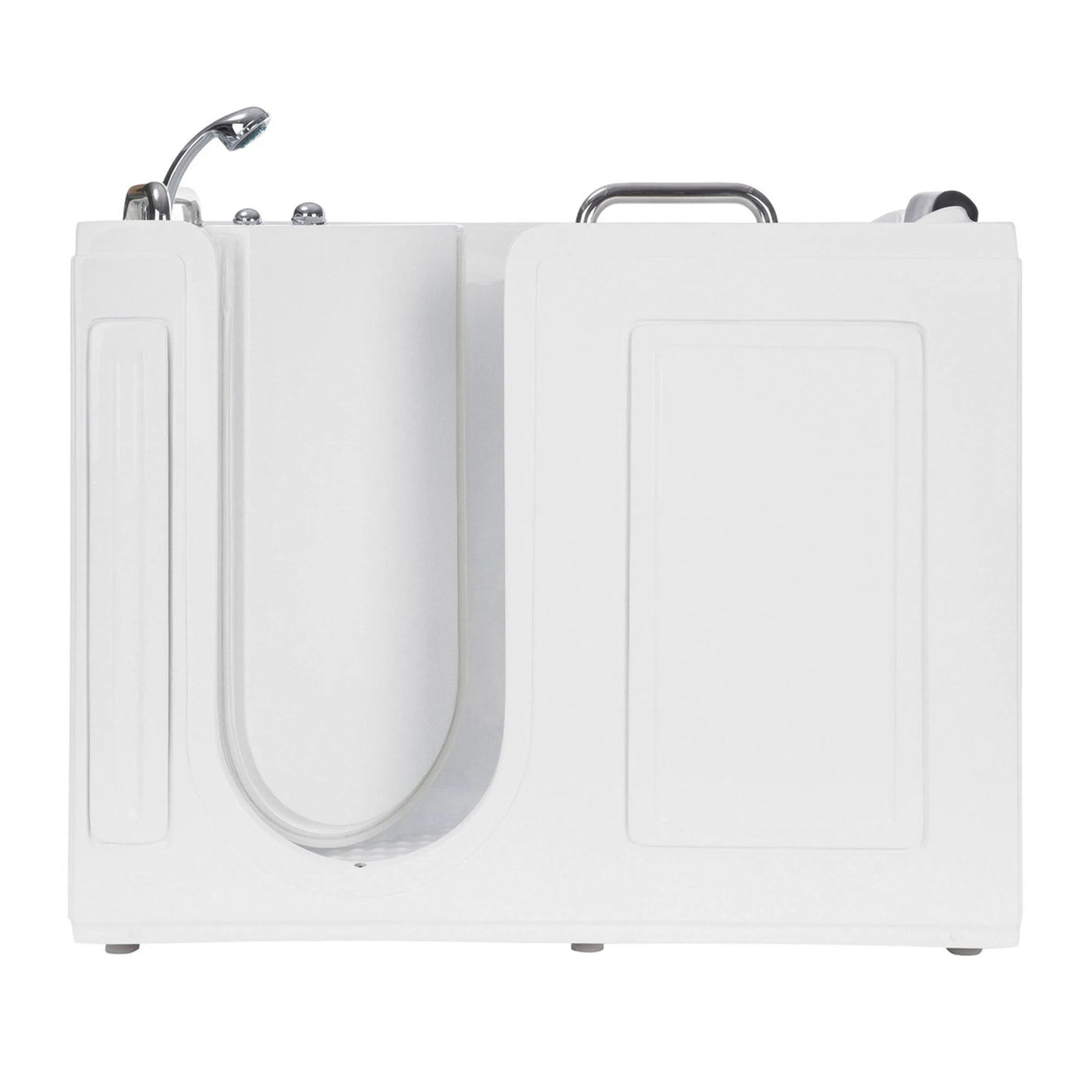 53 in. Left Drain Quick Fill Walk-In Whirlpool Bath Tub with Left Side Door in White 53 in. Left Drain Quick Fill Walk-In Whirlpool Bath Tub with Left Side Door in White