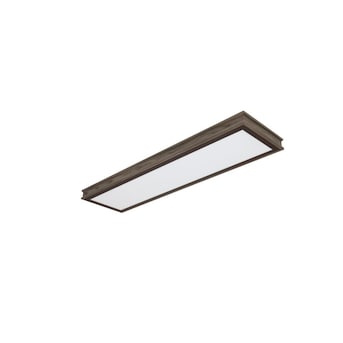 allen + roth Elmira 1-Light 12.88-in Parlor Pewter LED Flush Mount Light - $100