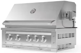 Outdoor Kitchen 5-Burner Natural Gas Grill in Stainless Steel with Ceramic Trays - $1,575