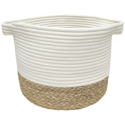 allen+roth Rope and Sea Grass 12”W x 9.5”H x 12”D - $15