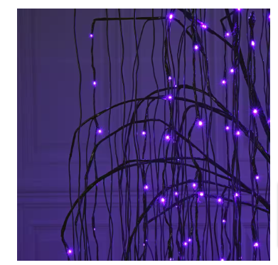 Lightshare 7 ft. Purple Pre-Lit LED Halloween Tree Artificial Christmas Tree - $80