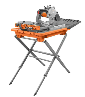 RIDGID 12 Amp 8 in. Blade Corded Wet Tile Saw with Extended Rip - $350