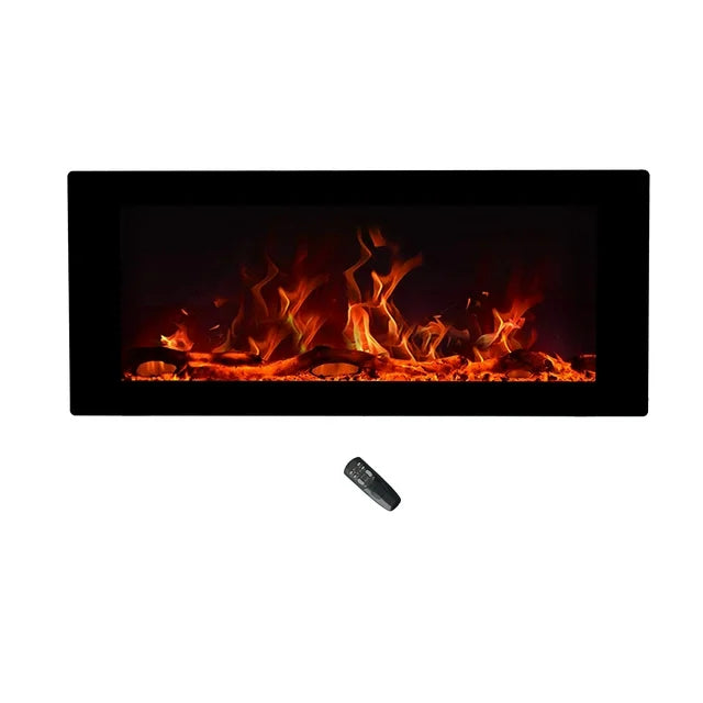 Wall Mounted or Freestanding Electric Fireplace Heater with Backlight, 42" Wide - $125