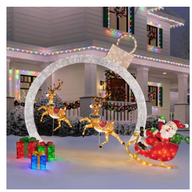 Home Accents Holiday 9 ft. Warm White-Cool White Ornament Arch Decoration -$250