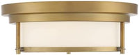 2 Light Flush Mount in Mid-Century Modern Style-4.5 Inches Tall and 13 Inches Wide - $55