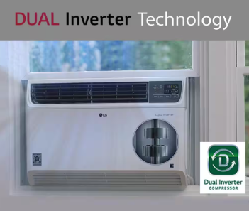 LG 23,500 BTU Dual Inverter Smart Window Air Conditioner - $440