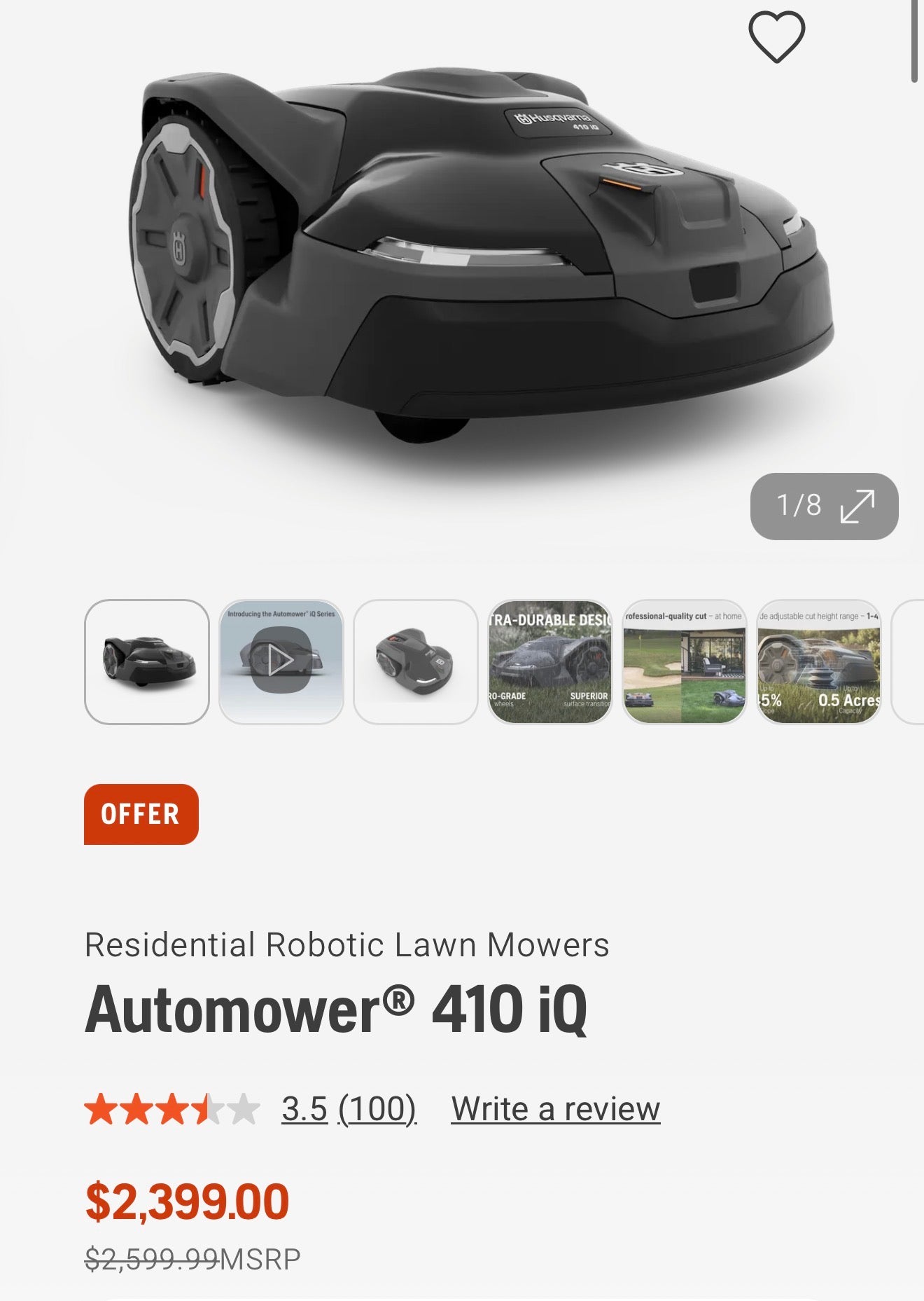 (Entry) Husqvarna Automower® 410 iQ