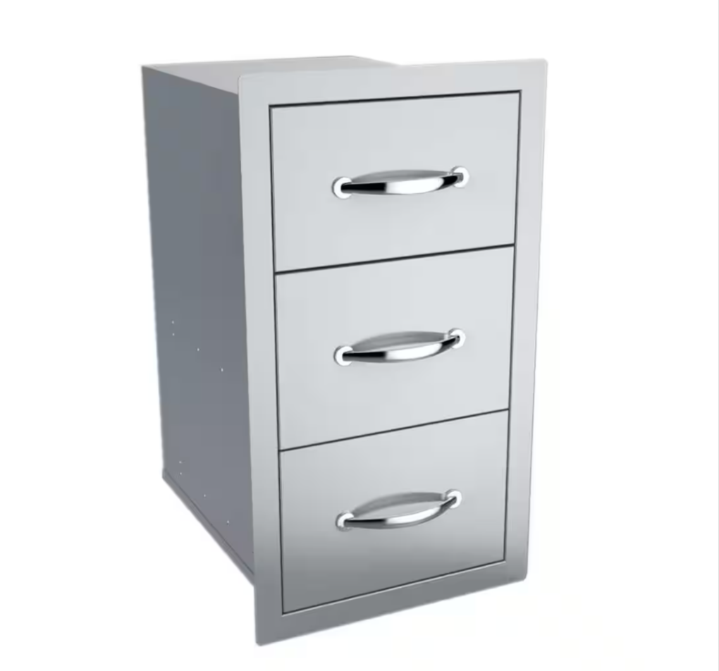 Sunstone Classic Series 14 in. 304 Stainless Steel Flush Drawer Combo - $300