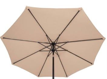 Market Sunshade Patio Umbrella in Beige 105.9 in. x 91.3 in.  - $30